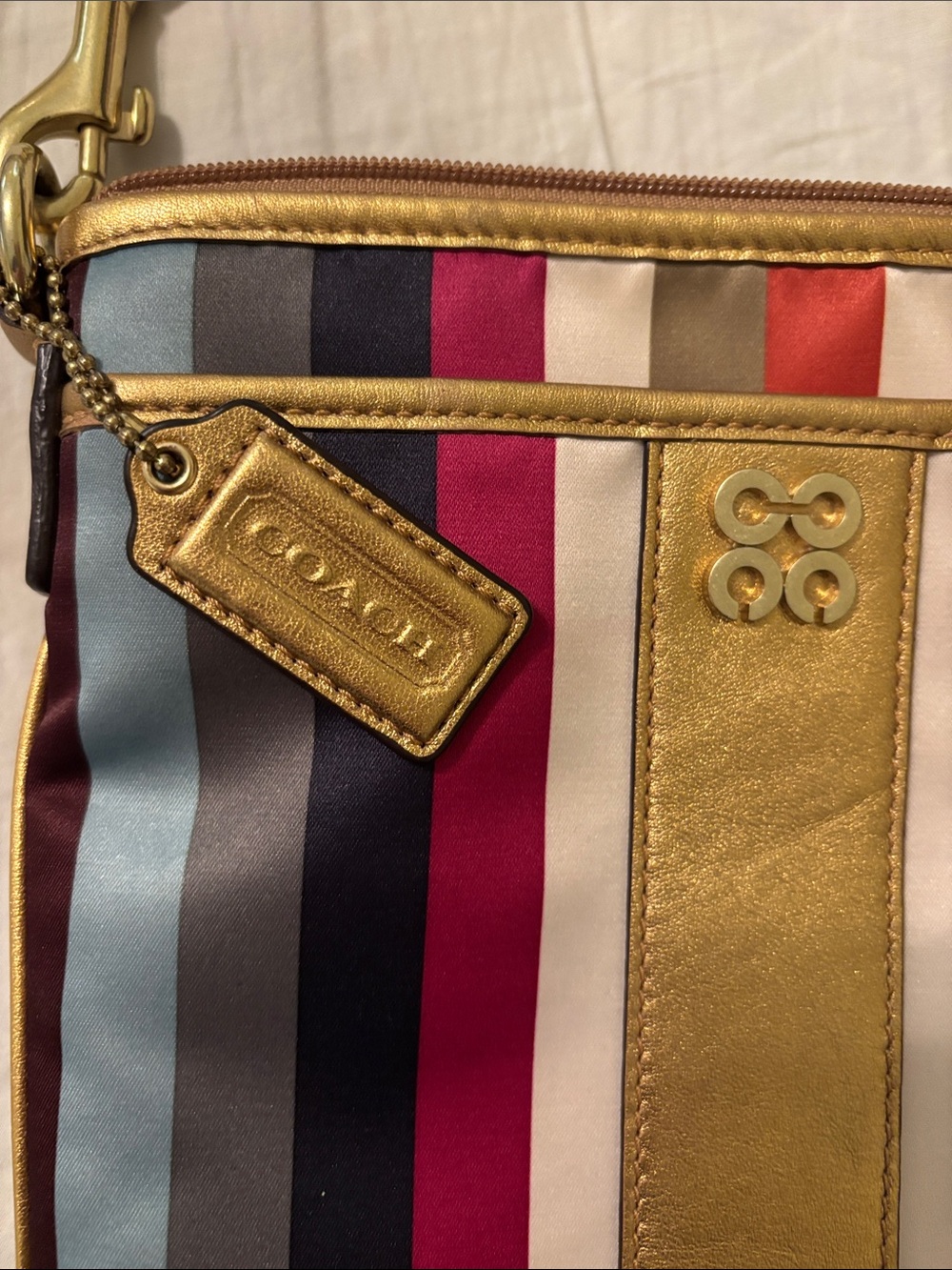 Coach Julia legacy stripe swingpack crossbody - Picture 9 of 9